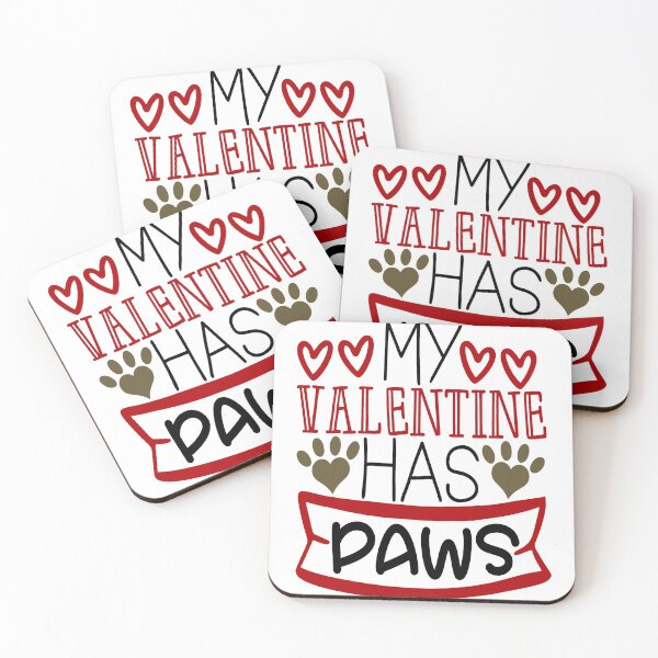 Item preview, My Valentine Has Paws Funny Valentine Gift For Pet Lovers designed and sold by mohalaz.
