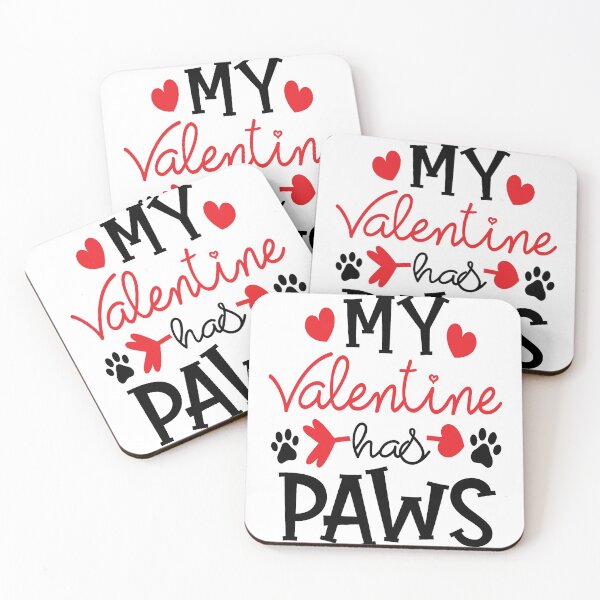 Item preview, My Valentine Has Paws Funny Valentine Gift For Pet Lovers designed and sold by mohalaz.