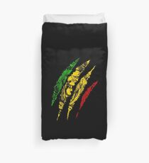 Warrior Lion of Judah King Rasta Reggae Jamaica Roots Duvet Cover