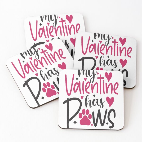 Item preview, My Valentine Has Paws Funny Valentine Gift For Pet Lovers designed and sold by mohalaz.