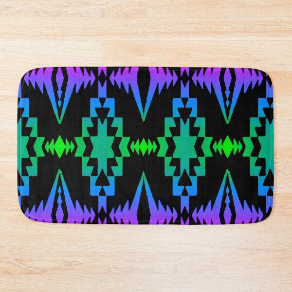 Item preview, Black / Green / Purple Gradient Native Print designed and sold by JMWCD.