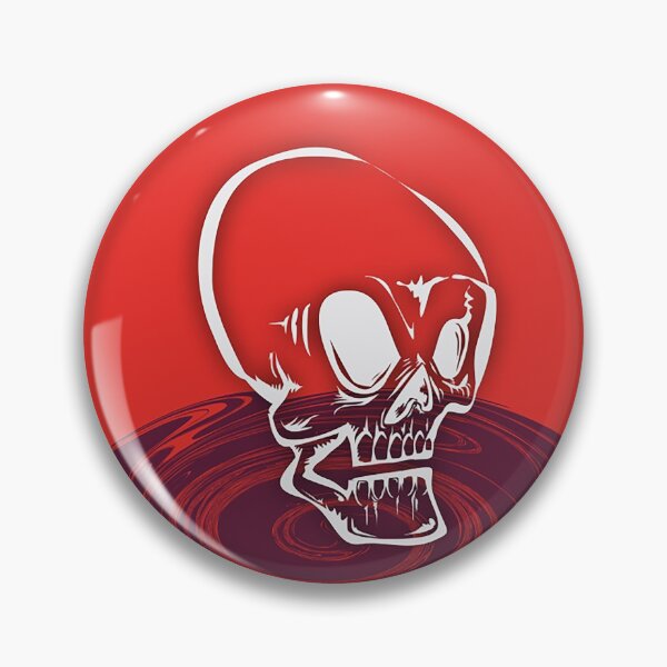 Item preview, red skull designed and sold by Skartisal.