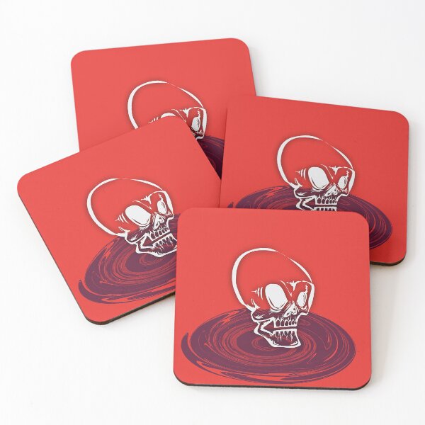 Item preview, red skull designed and sold by Skartisal.