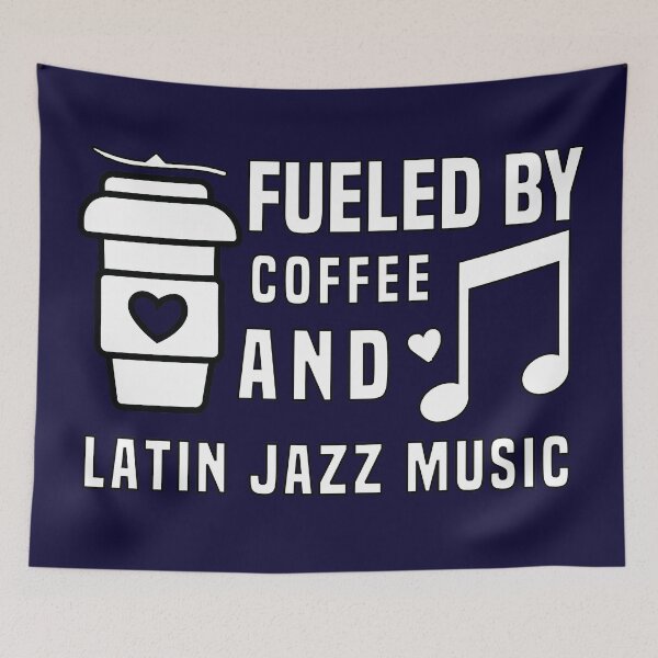 Item preview, fueled by coffee and latin jazz music designed and sold by Shorim.