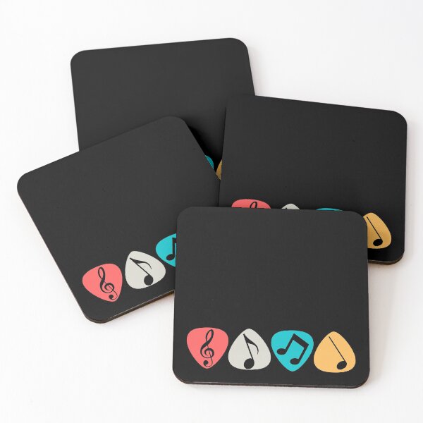 Item preview, Cool Colourful Retro Guitar Pick Musical Notes For Guitar Players Or Music Lovers - Retro Musical Notes designed and sold by Funwithmusic.