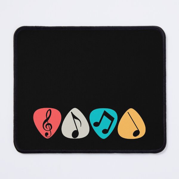 Item preview, Cool Colourful Retro Guitar Pick Musical Notes For Guitar Players Or Music Lovers - Retro Musical Notes designed and sold by Funwithmusic.