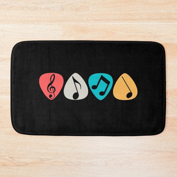 Item preview, Cool Colourful Retro Guitar Pick Musical Notes For Guitar Players Or Music Lovers - Retro Musical Notes designed and sold by Funwithmusic.