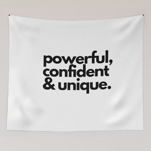 Item preview, Powerful, Confident & Unique designed and sold by Lune Valley.