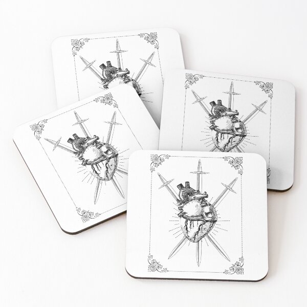 Item preview, 3 of swords tarot card designed and sold by littleaxii.