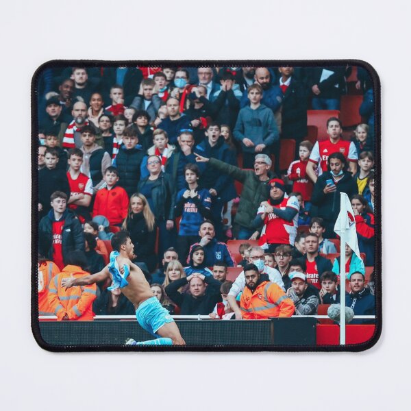 Item preview, Rodri Knee Slide No Shirt Arsenal designed and sold by FinnFromNY.
