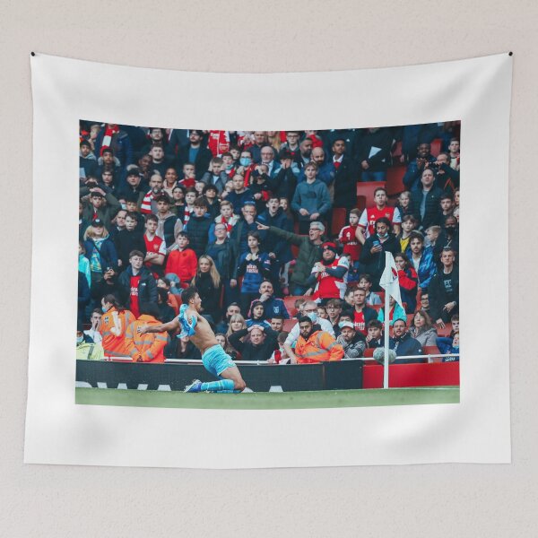 Item preview, Rodri Knee Slide No Shirt Arsenal designed and sold by FinnFromNY.