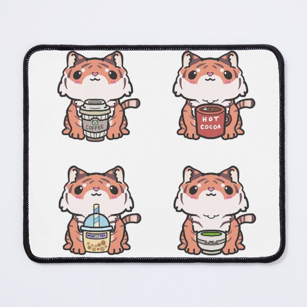 Item preview, Cute Tiger Collection Kawaii Hot Cocoa Coffee Matcha Milk Tea designed and sold by patrick10reyes.