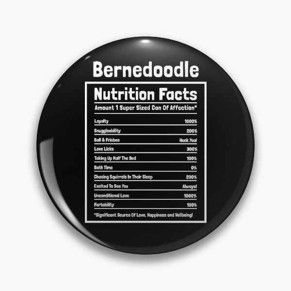 Item preview, Bernedoodle Nutrition Facts Funny Dog Gift designed and sold by Guarddogdrive.