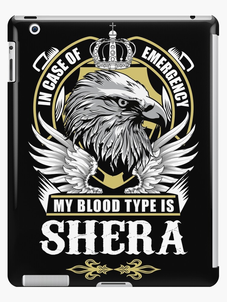 Shera Name T Shirt - In Case Of Emergency My Blood Type Is Shera Gift Item  Tee Art Board Print for Sale by artiagasonya