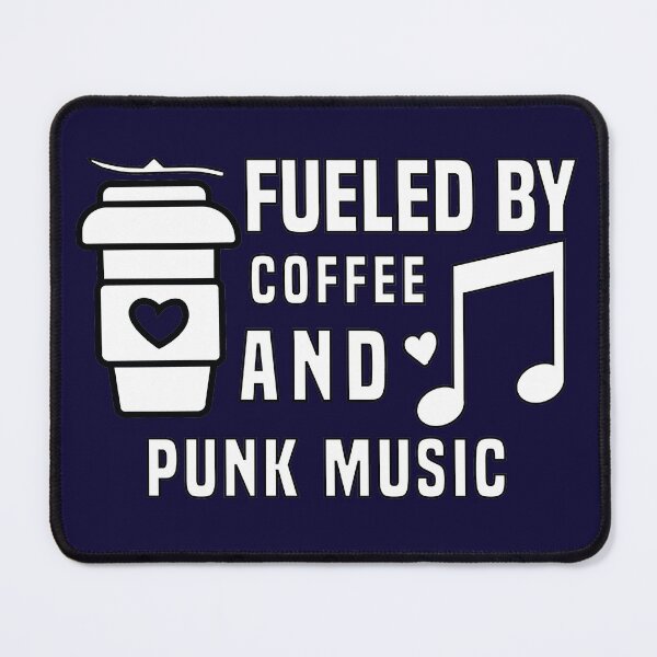 Item preview, fueled by coffee and punk music designed and sold by ONMON.