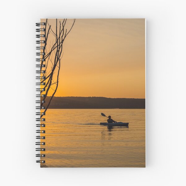 Item preview, Kayak al amanecer en el lago Table Rock designed and sold by mljdwhite.