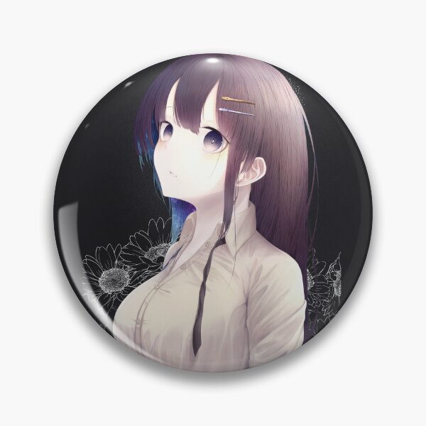 Item preview, Anime sunflower purple hair girl designed and sold by Asa-ai.