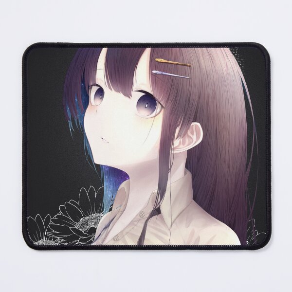 Item preview, Anime sunflower purple hair girl designed and sold by Asa-ai.