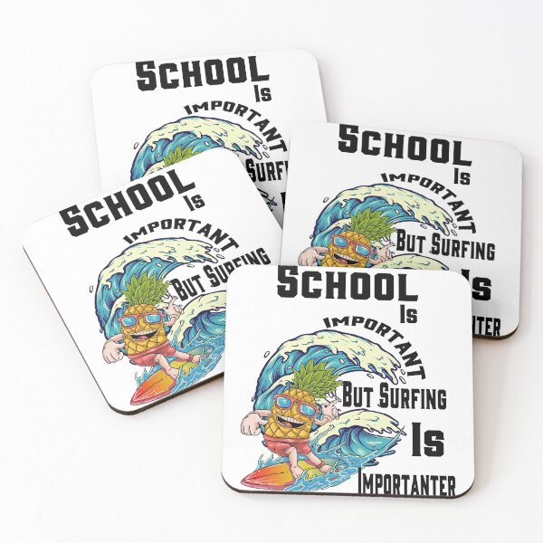 Item preview, School Is Important But Surfing Is Importanter designed and sold by LouzaArte.