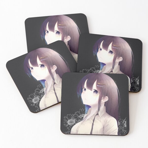 Item preview, Anime sunflower purple hair girl designed and sold by Asa-ai.
