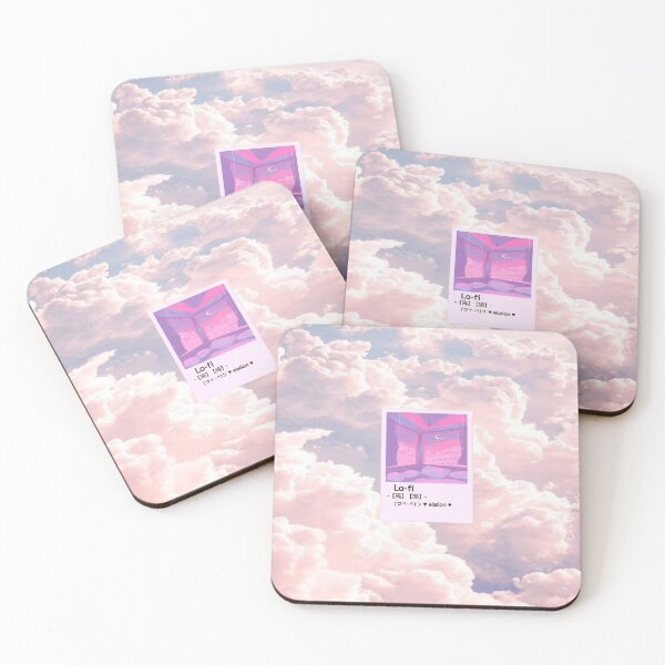 Item preview, aesthetic Pink Wallpaper Lo-fi retro anime  designed and sold by Design Repo.