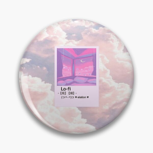 Item preview, aesthetic Pink Wallpaper Lo-fi retro anime  designed and sold by Design Repo.