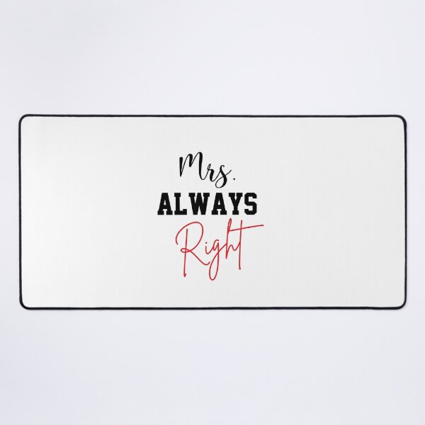 Item preview, Mrs. Always Right , Mr. and Ms. , Valentines Day, Matching Couple Teachers day Gift for Valentines Day Funny Rude Offensive saying, designed and sold by joygift369.