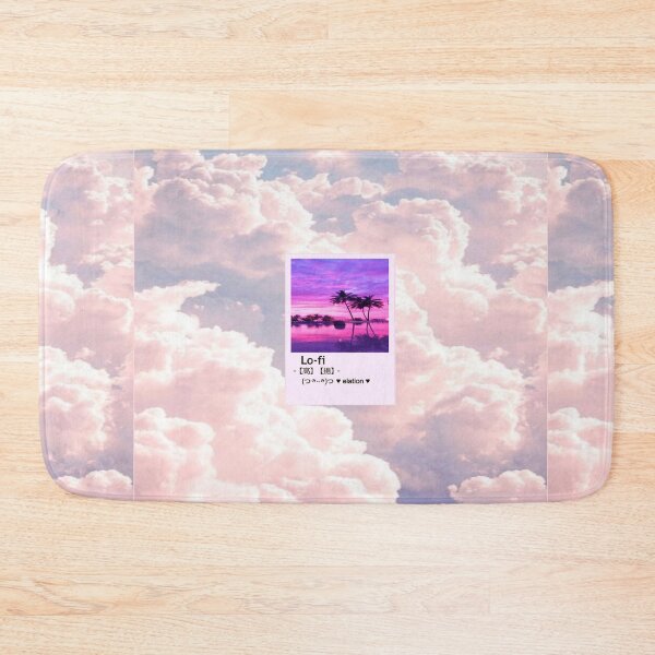 Item preview, aesthetic Pink Wallpaper Lo-fi retro anime  designed and sold by Design Repo.