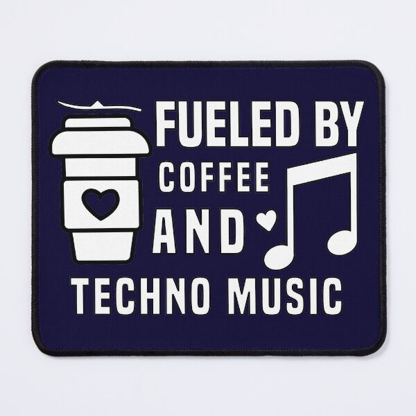 Artikelvorschau, angetrieben von Kaffee und Technomusik entworfen und verkauft von Shorim.