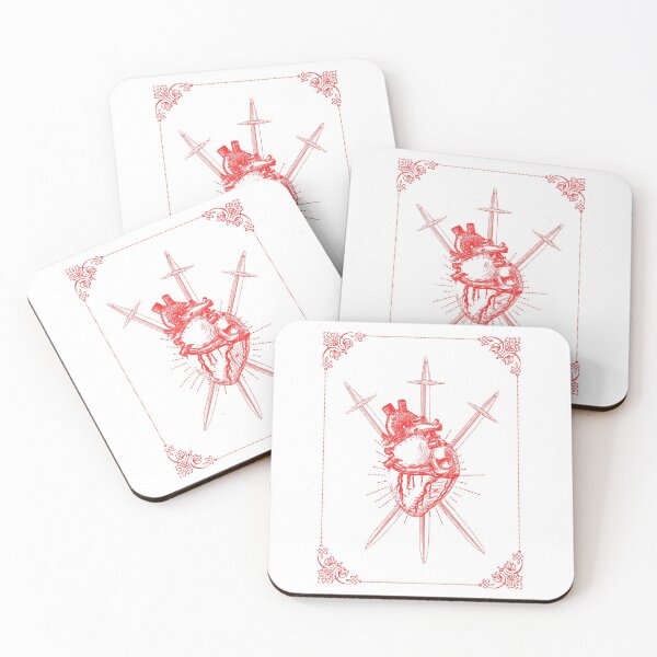 Item preview, 3 of swords tarot card designed and sold by littleaxii.