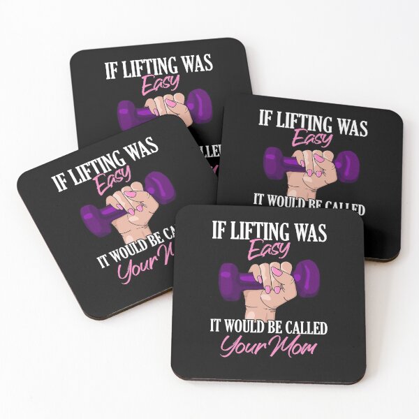 Item preview, If Lifting Was Easy It'd Be Called Your Mom Funny Workout designed and sold by Dressed For  Duty.