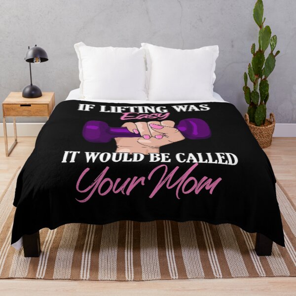 Item preview, If Lifting Was Easy It'd Be Called Your Mom Funny Workout designed and sold by Dressed For Duty.