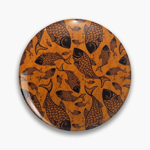 Item preview, Orange fish pattern designed and sold by NoahDea.