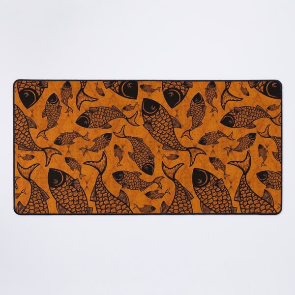 Item preview, Orange fish pattern designed and sold by NoahDea.
