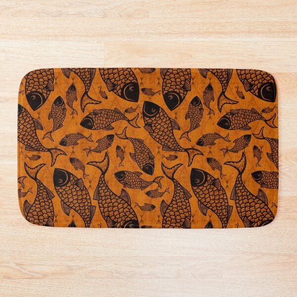 Item preview, Orange fish pattern designed and sold by NoahDea.