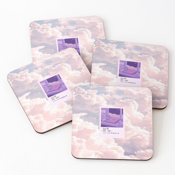 Item preview, aesthetic Pink Wallpaper Lo-fi retro anime  designed and sold by Design Repo.