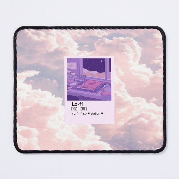 Item preview, aesthetic Pink Wallpaper Lo-fi retro anime designed and sold by Design Repo.
