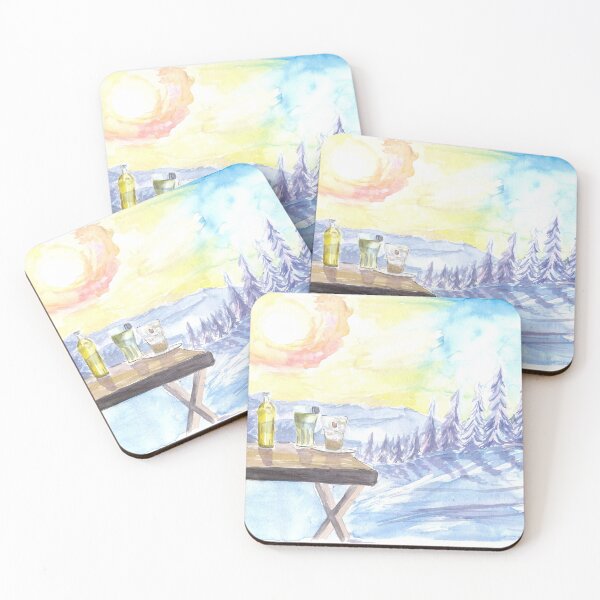Item preview, Perfect Mountain Day with Refreshments At The Mountain Lodge designed and sold by artshop77.