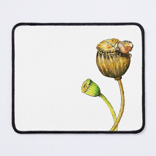 Item preview, Poppy Seeds with Hairy Shieldbug in watercolour designed and sold by Egle Kristensen.