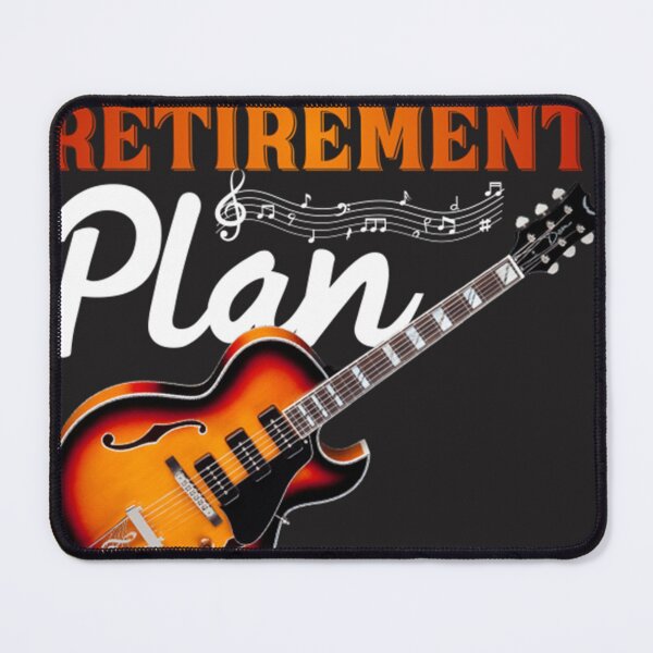 Item preview, Retired Plan is Playing Guitar Music Lover designed and sold by Vrmengt.