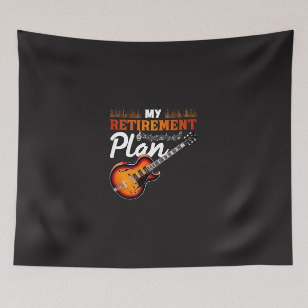 Item preview, Retired Plan is Playing Guitar Music Lover designed and sold by Vrmengt.