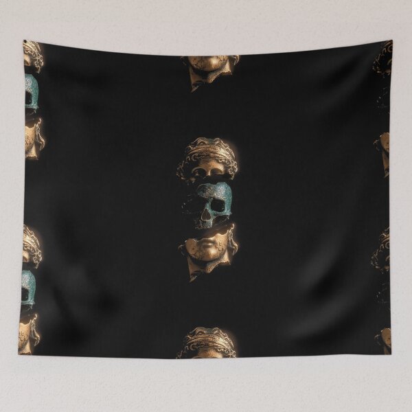Item preview, ALBUM COVER - Apashe on Behance | Vaporwave art, Skull art, gold skull, transparent,looks like an nft art designed and sold by Mad-Boy.