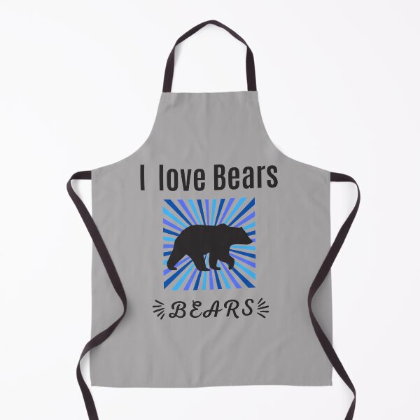 Item preview, I love bears bears - Bear with Blue sun rays designed and sold by BronikowskiART.