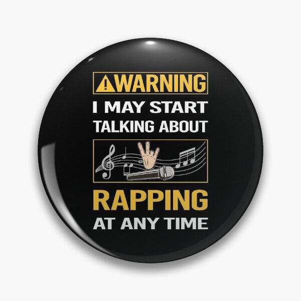Item preview, Funny Warning Rapping Rap Rapper designed and sold by FulviaContreras.