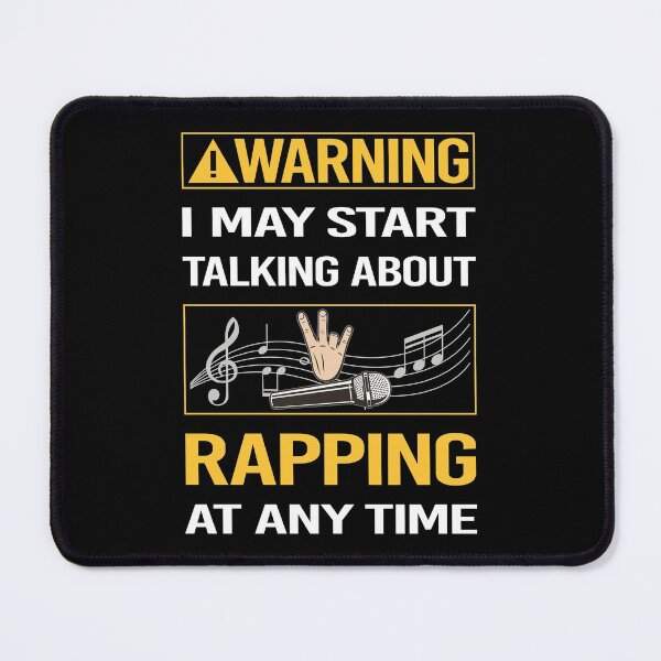 Item preview, Funny Warning Rapping Rap Rapper designed and sold by FulviaContreras.