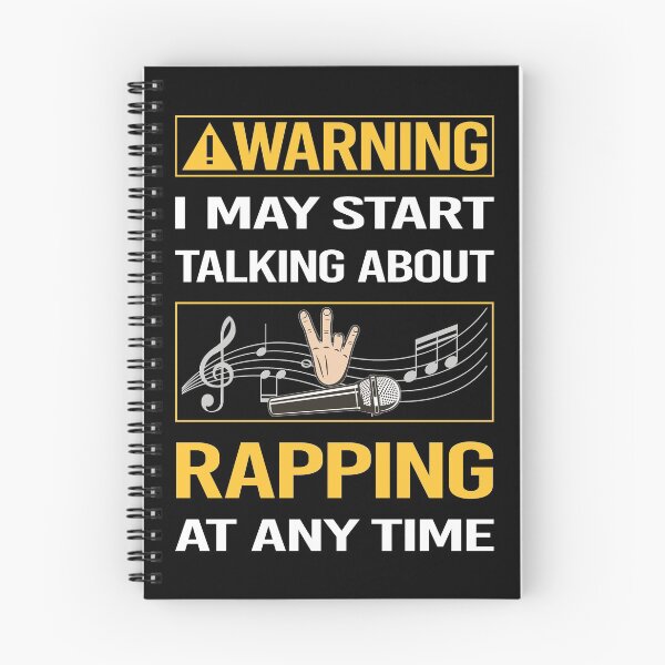 Item preview, Funny Warning Rapping Rap Rapper designed and sold by FulviaContreras.