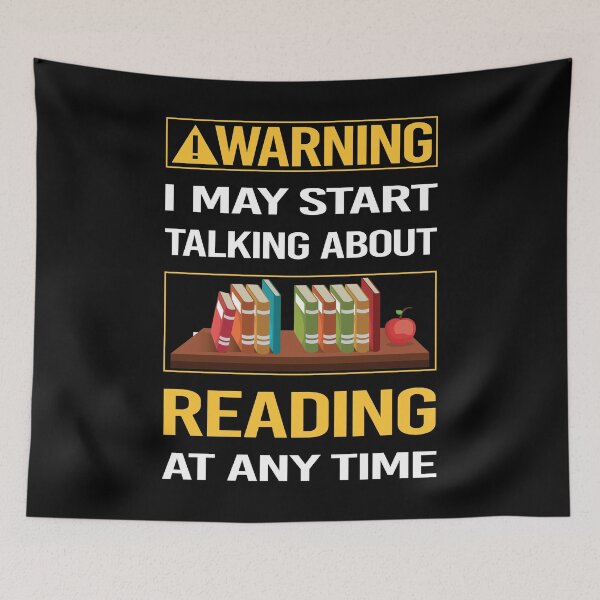Item preview, Funny Warning Reading Book Books designed and sold by FulviaContreras.