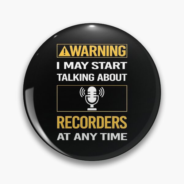 Item preview, Funny Warning Recorders designed and sold by FulviaContreras.