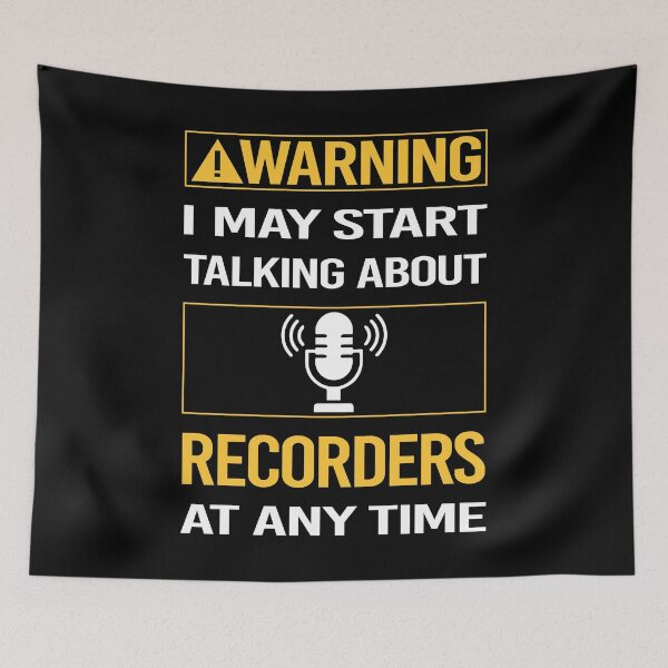 Item preview, Funny Warning Recorders designed and sold by FulviaContreras.