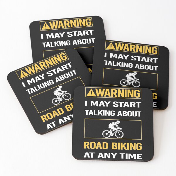 Item preview, Funny Warning Road Biking designed and sold by FulviaContreras.